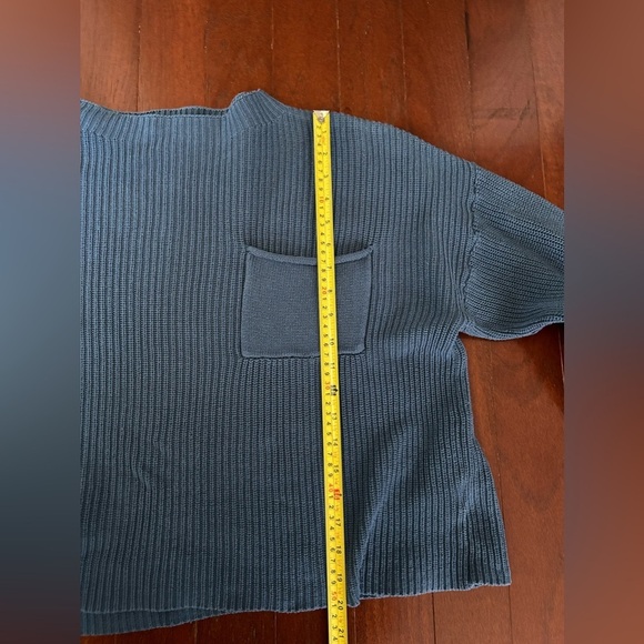 ANRABESS WOMEN'S LONG SLEEVE KNIT TOP Blue 100% rayon size Large - Picture 6 of 11